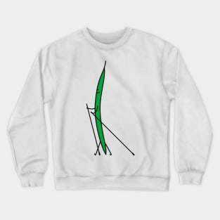 Green walking bean Crewneck Sweatshirt